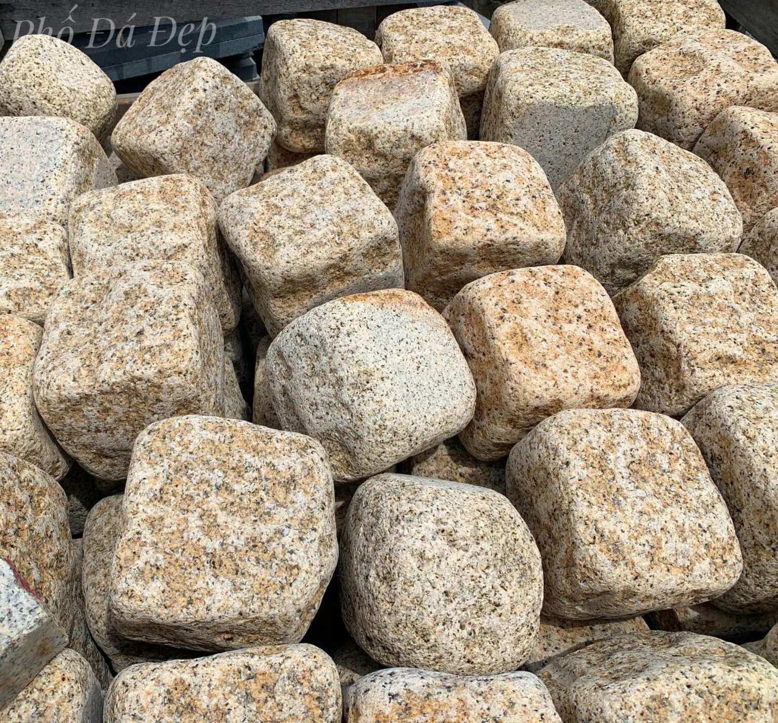 Granite cube or cobble with many sizes for garden and pathway made of granite stone wholesale