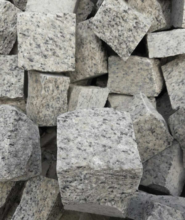 Granite cube or cobble with many sizes for garden and pathway made of granite stone wholesale