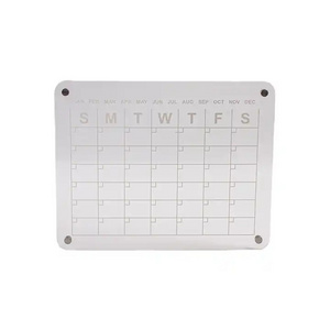 New Design Reusable Clear Dry Erase Calendar Board Refrigerator Magnetic Acrylic Calendar For Fridge