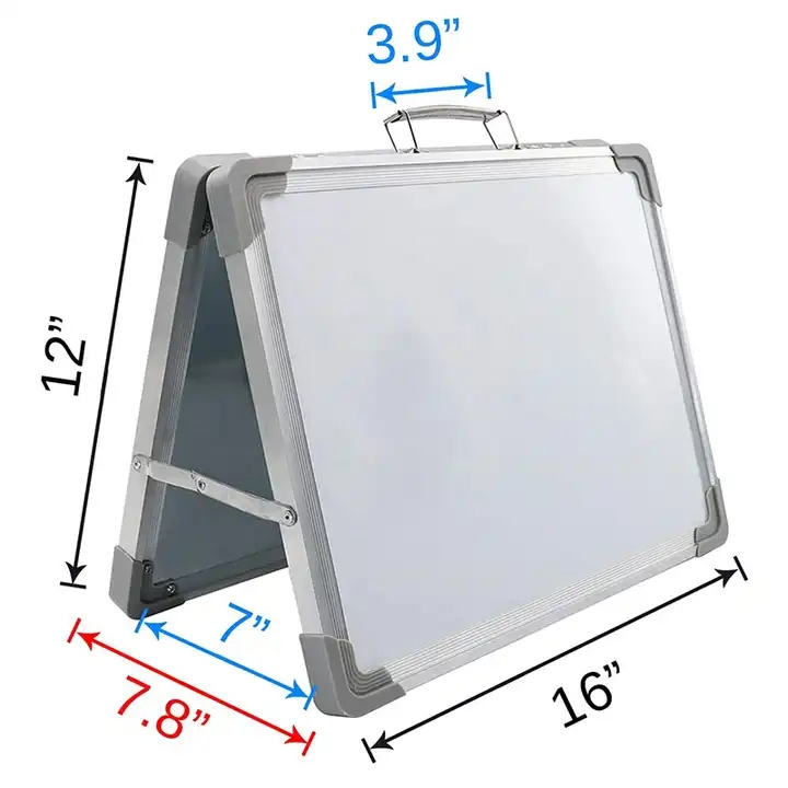 Hot Sale Portable Magnetic Double Sided Desktop Foldable Whiteboard Easel For Classroom Home Office