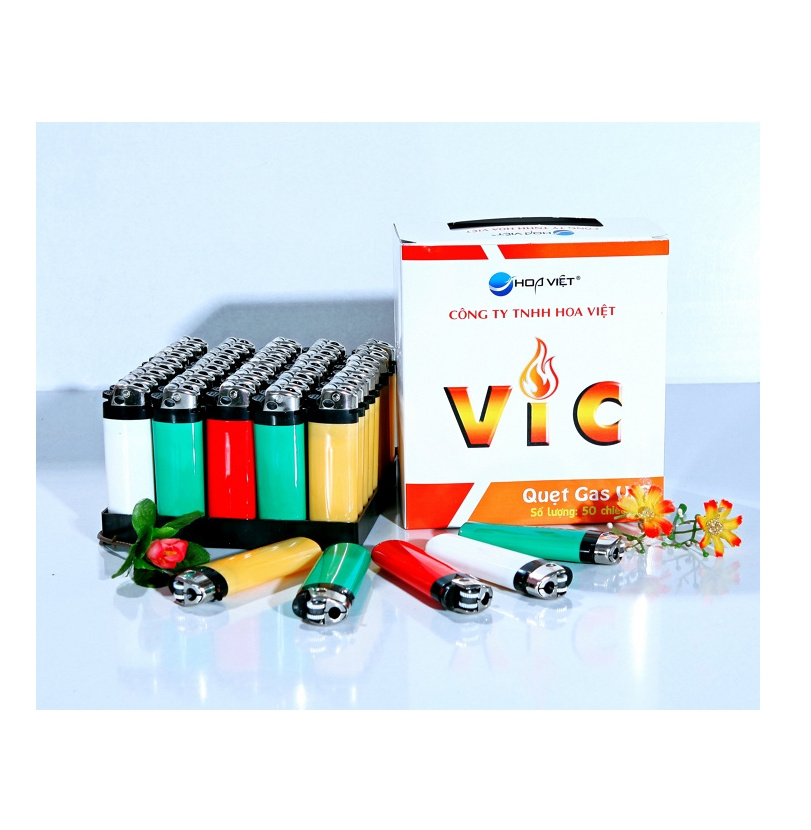 Top Product Best Quality Optional Vic Lighter Disposable lighter Cigarette Made in Vietnam Factory Reasonable Price