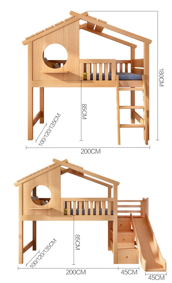 Custom New 2023 Bedroom Furniture Multifunction Convertible Wooden Crib Comfortable Wooden Baby Beds for Boy and Girl