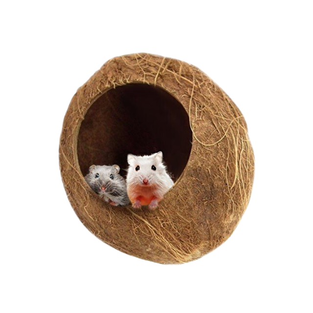 Natural Small Pet Coconut Cages Pet Cage for Hamster / Small Animal Nest / Cheap factory price