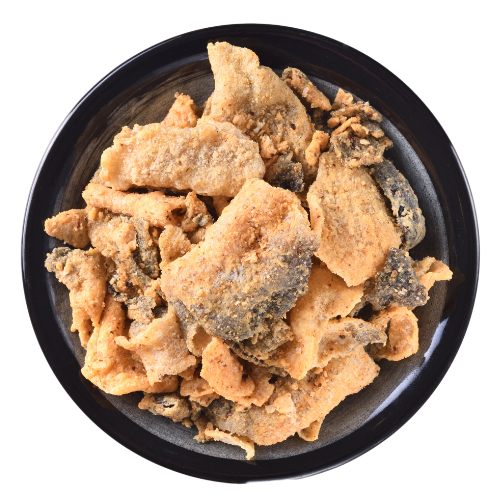 FISH SKIN SNACK WITH SALTED EGG - SUN SNACK VIETNAM CHILI SALTED EGG BASA FISH SKIN AND SALMON FISH SKIN FOR DIET SEAFOOD SNACK