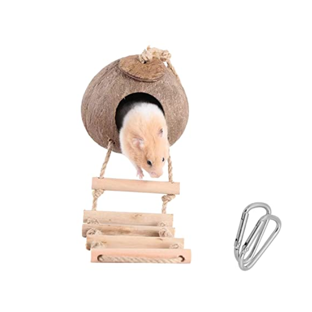 Natural Small Pet Coconut Cages Pet Cage for Hamster / Small Animal Nest / Cheap factory price