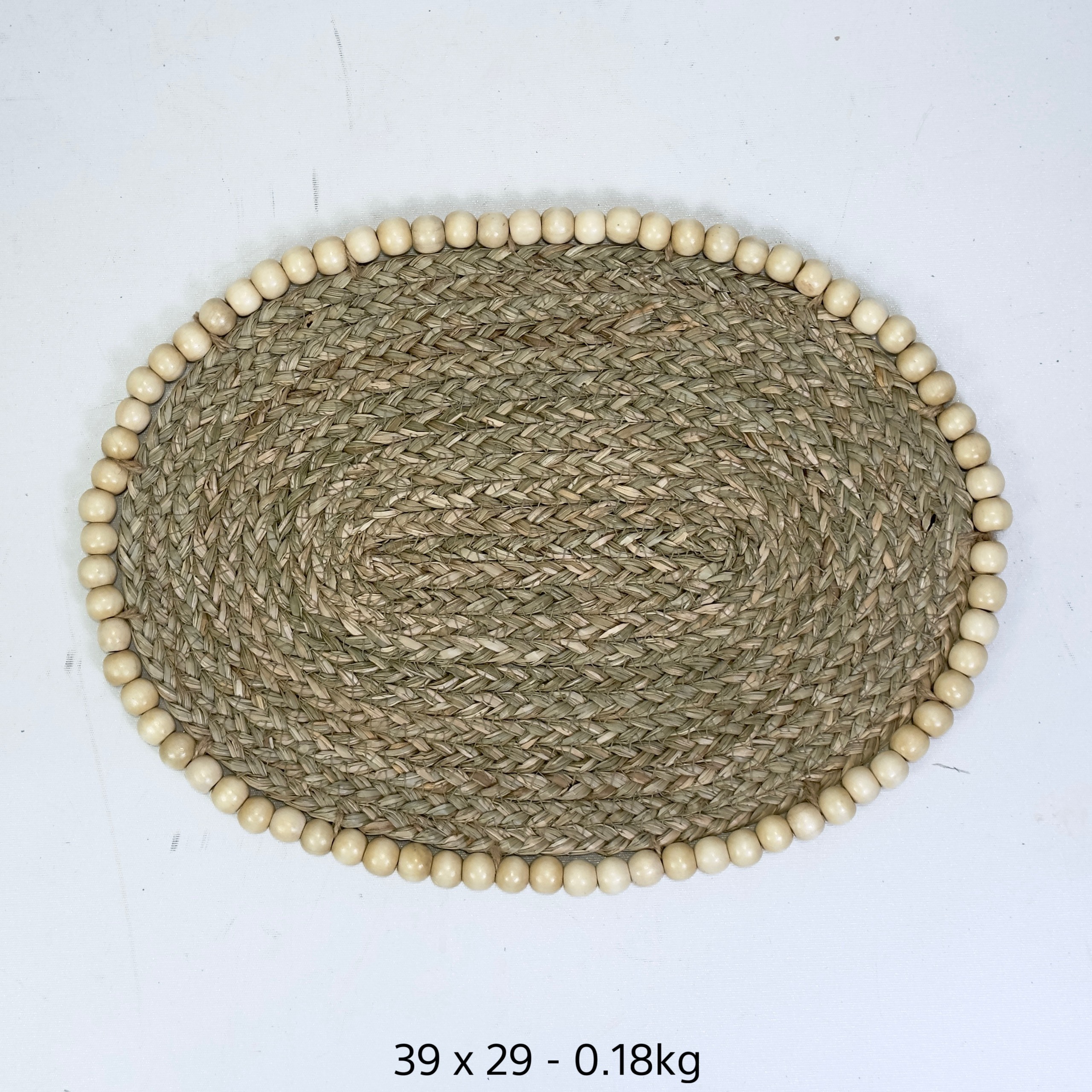 Round Water Hyacinth Dinner Pad Mat Placemat For Dinnerware Natural fiber dinner pad Handicraft table decoration