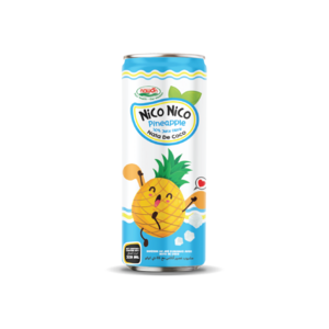 Vietnam Pineapple Juice Coconut Pulp Drink Melon Mango Flavor Canned Water Soft Drink Exotic Drinks in 320ml Sleek Can