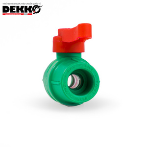 DEKKO Factory Direct Sale Plastic Ball Valve Brass Core Double Union Ppr Ball Valve