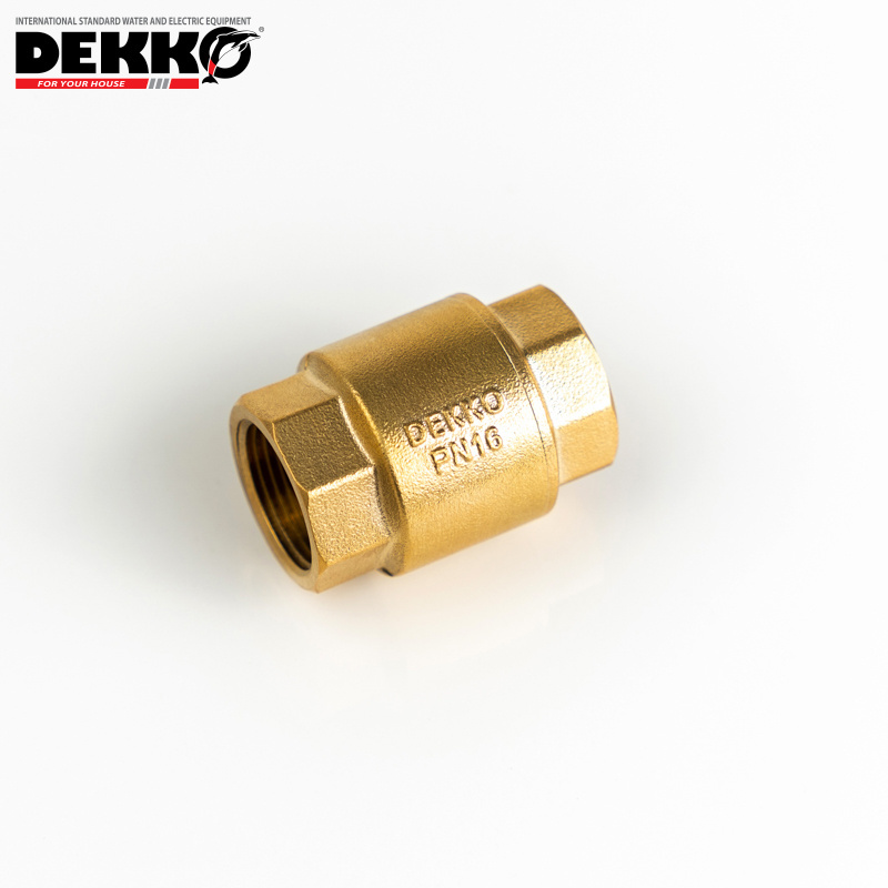 DEKKO OEM 1/2 to 4 Inch Forged  Thread NRV Non Return One Way Valve Swing Standard Manual Brass Check Valves for Water