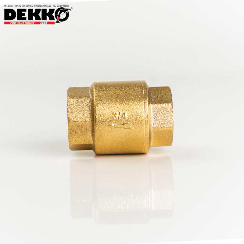 dekko manufacturer Brass Check Valves 1/2 to 3 4/4 Inch Brass Water Pipe Metal Fittings