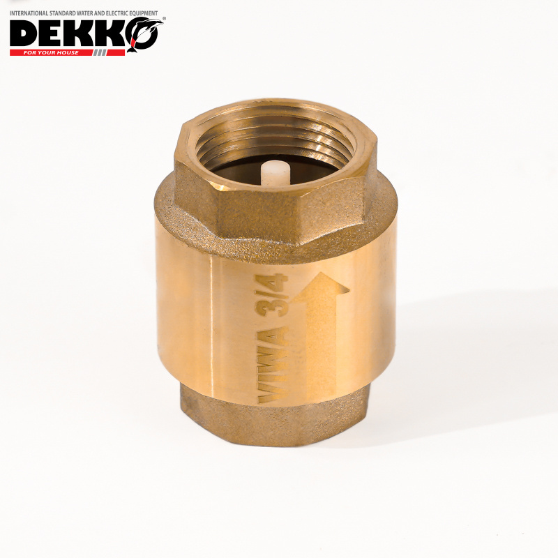 DEKKO OEM 1/2 to 4 Inch Forged  Thread NRV Non Return One Way Valve Swing Standard Manual Brass Check Valves for Water valve