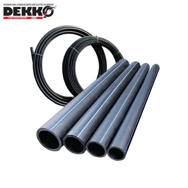 Wholesale Water And Drainge High quality Black Plastic Pipe HDPE Pipe PN25 Pressure For Water Supply