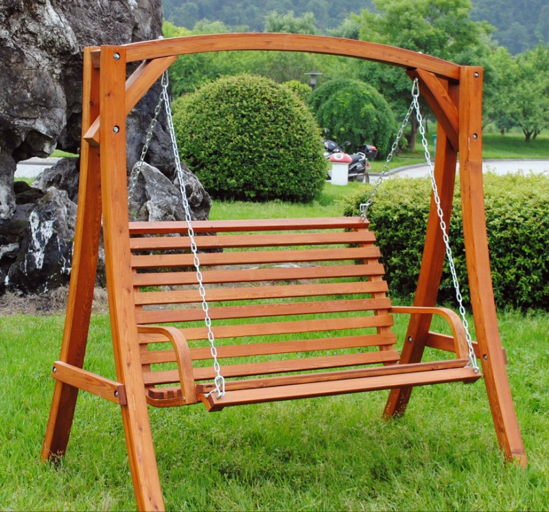 Hot Sale Outdoor Furniture - Wooden Swing Chairs Modern Design Solid Wood Patio Swings High quality from Vietnam