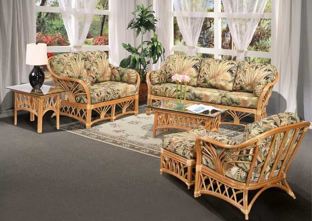 Modern Design Sofas Patio Furniture Outdoor - Waterproof Furniture bamboo rattan set from Vietnam's factory