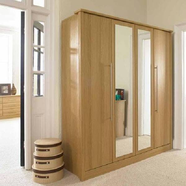 Good Price -  wooden Wardrobe / solid wood wardrobe-   Wardrobe Closet Bedroom furniture Glass door for sale