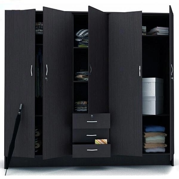 Top Selling  - wooden Wardrobe Customize size  Wardrobe Closet Bedroom furniture Glass door- folding wardrobe