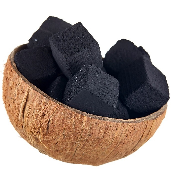 Coconut Shell Charcoal or Coconut Shell Cube Charcoal for Hookah/ Shisha Smoking from Vietnam Factory Briquette Black Charcoal