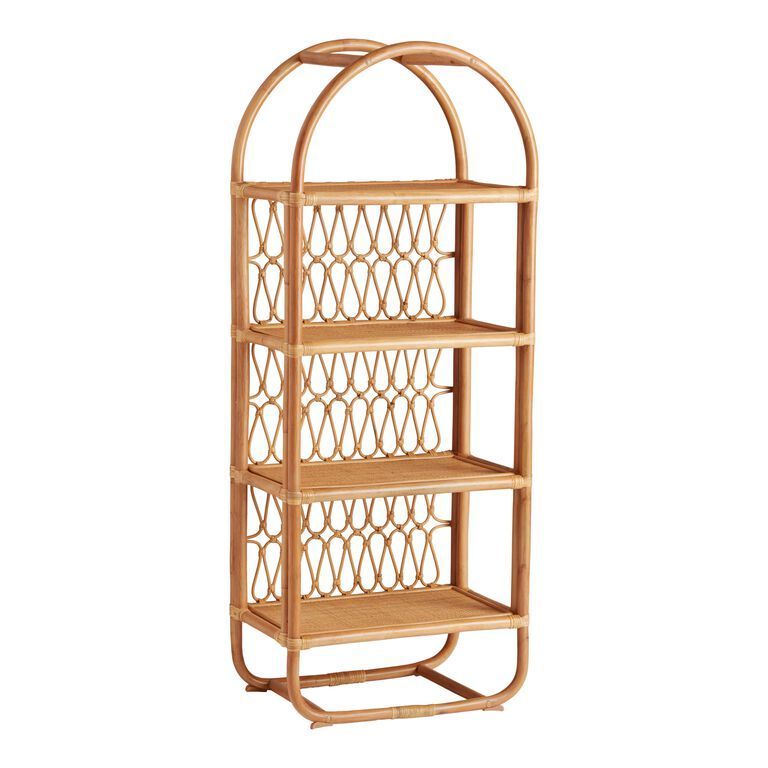 Floor Standing Bookcase Home Decor Rattan Book Shelf Cheap Price Tall Bookshelf Wholesale Shelves From Vietnam