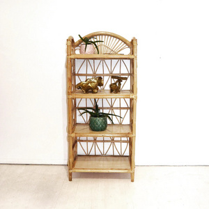 Floor Standing Bookcase Home Decor Rattan Book Shelf Cheap Price Tall Bookshelf Wholesale Shelves From Vietnam