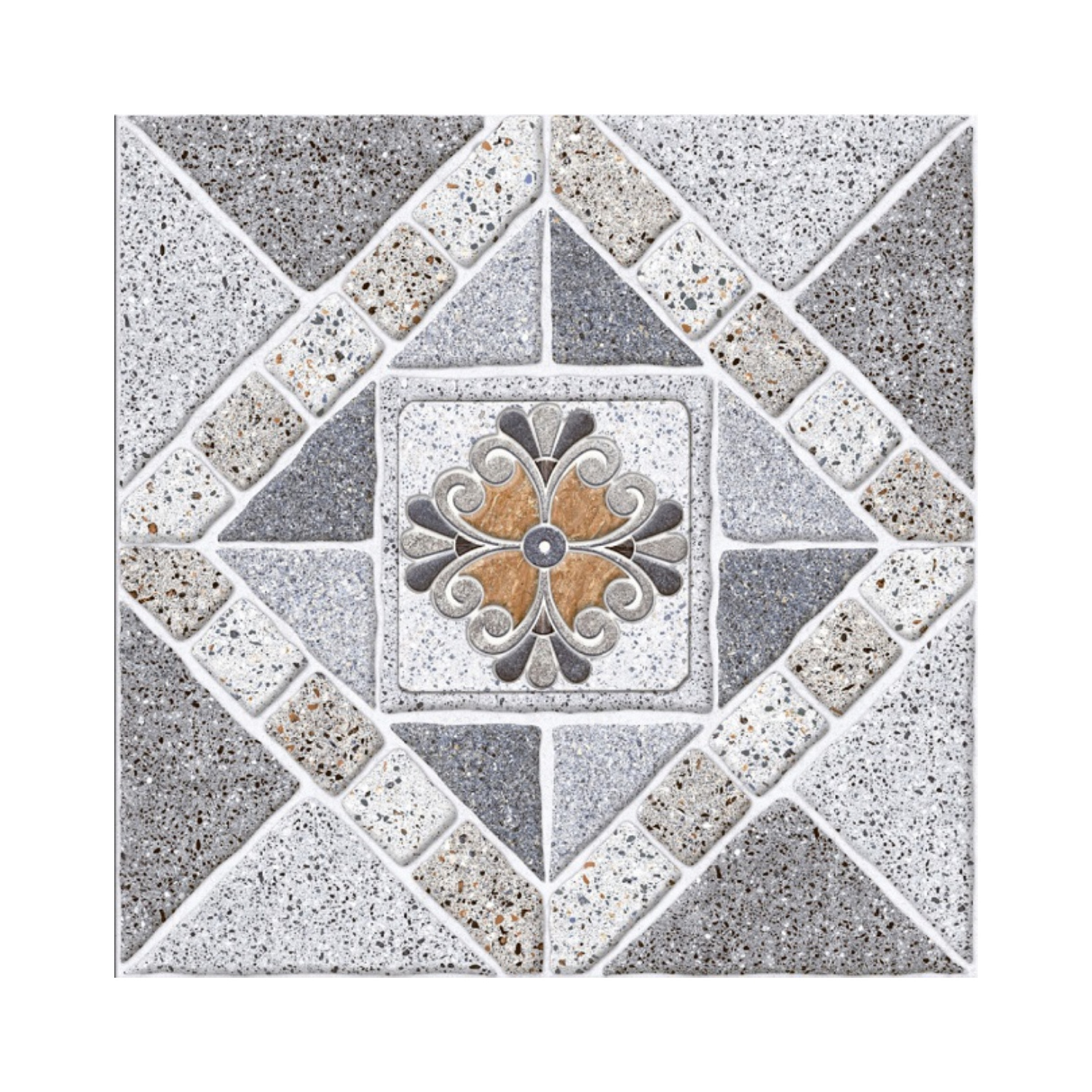 Vietnam Supplier Factory 3D Ink-jet Decorative Stone Pool Edge/Garden Floor Ceramic Tiles