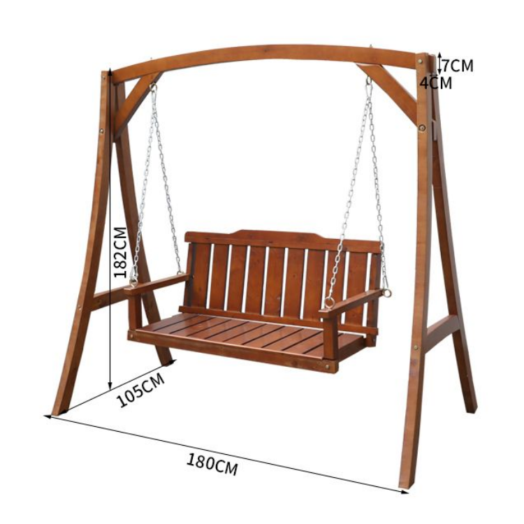 Hot Sale Outdoor Furniture from Vietnam - 2 Seater Garden Swing Seat Wooden Swing Chair Outdoor Hammock Bench Furniture