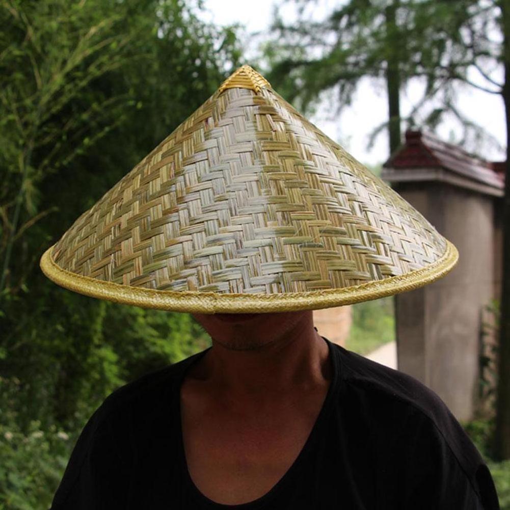 High Quality Bamboo Rattan Hats Vietnam Retro Style Handmade Weave Straw Rain Hat