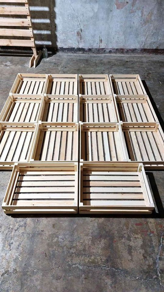 wooden Crate -  Wholesale vietnamese Wood Decorative Storage Crates With Handles for sale