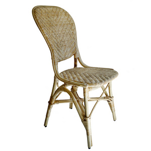 High quality Rattan Chair Modern Ratan Outdoor Metal Stack Dining Chair Garden Peacock Rattan Chair Supplier