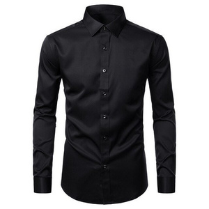 100 Cotton Shirts Men's Button Down Long Sleeve 100% Cotton Shirts White Dress Shirts For Man