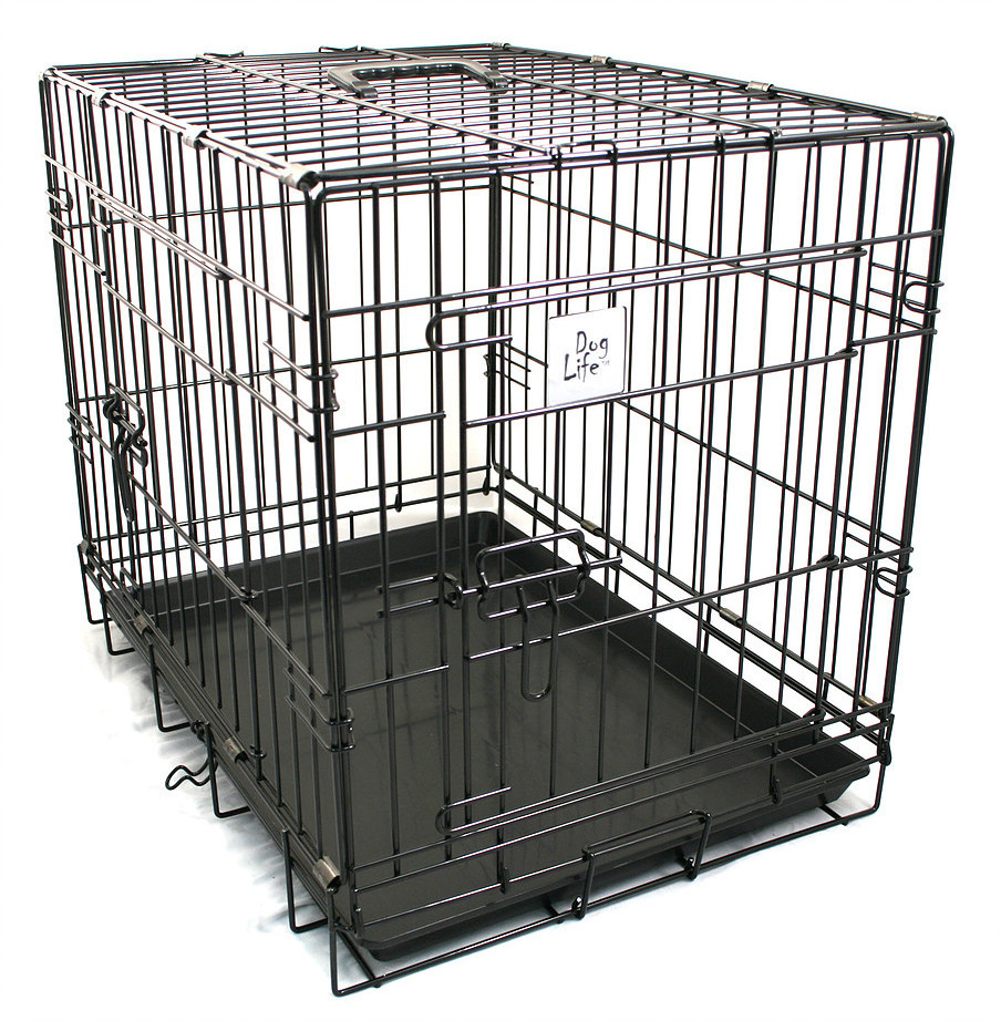 Wholesale Folding Metal Dog cages Multi Color Two Door Outdoor Lager Dog House Big Pet Cages Dog Crate