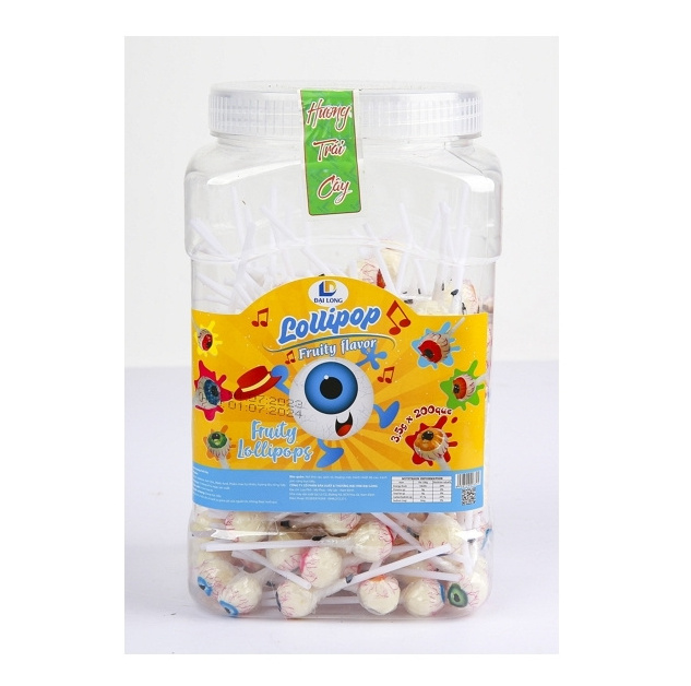 Premium quality Eyeball fruity Tasty Lollipop candy marshmallows from natural fresh fruits made in Vietnam cheap price