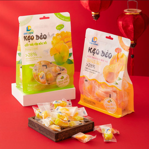 Product 4D gummy Mango Flavored Soft Candy from natural fresh fruits made in Vietnam manufacture packing in bags