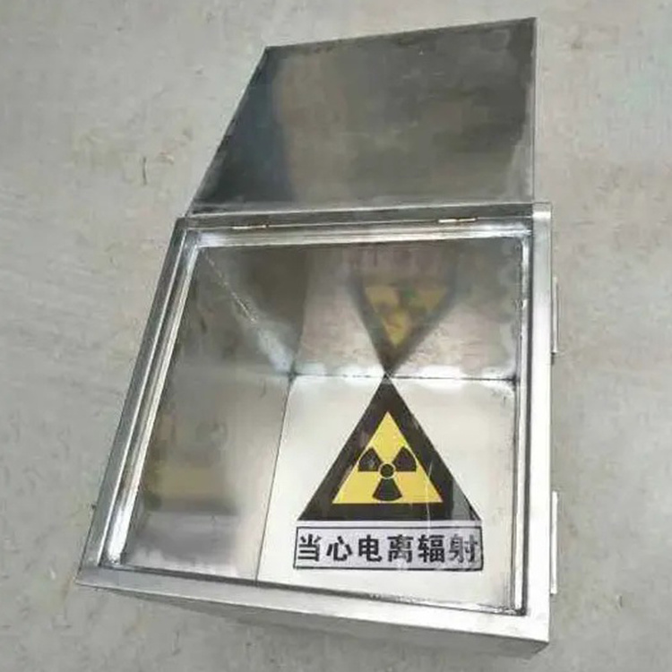 Nuclear medicine radiation protection, lead box, lead tank transfer window shielding radiation source storage