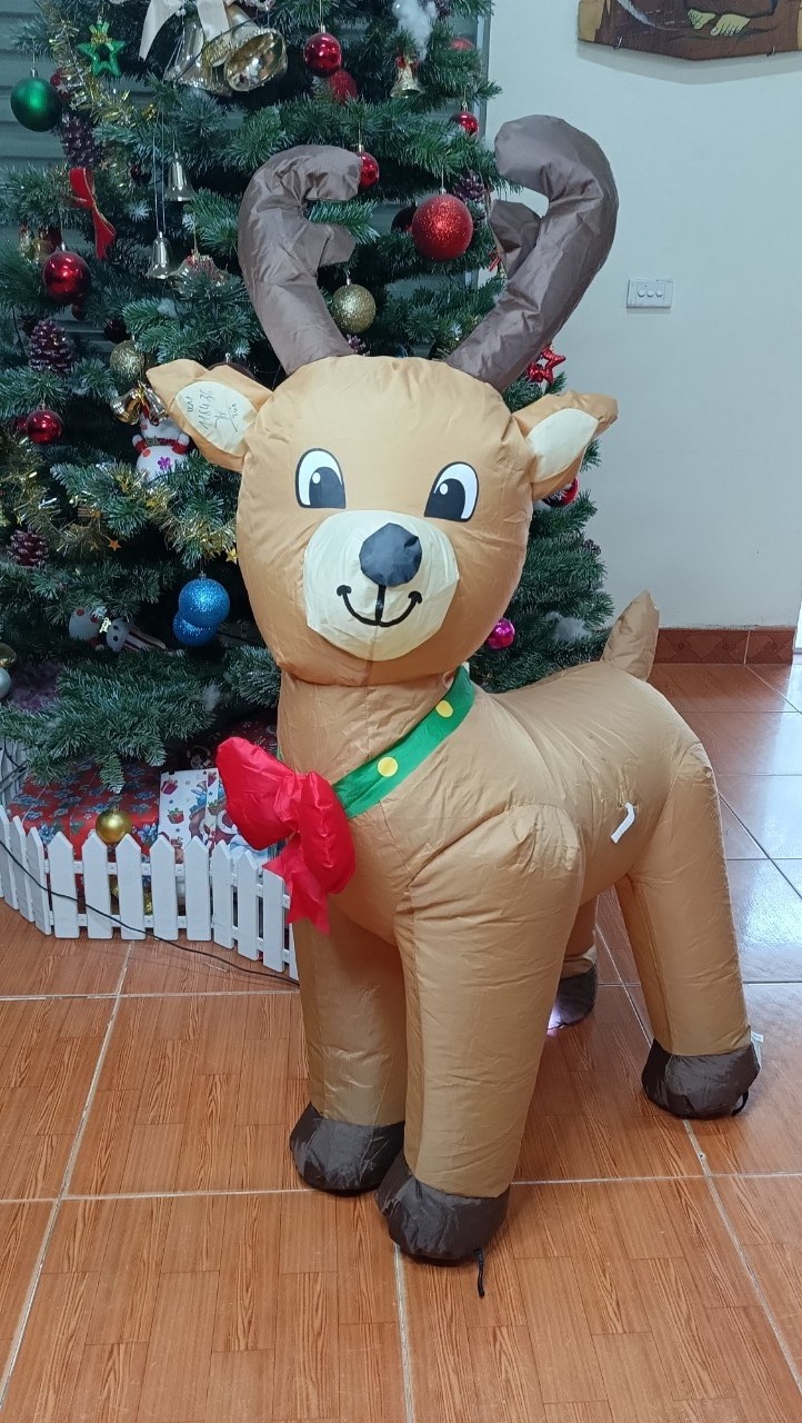 ODM OEM Manufacture in Vietnam Cute Reindeer Christmas advertising inflatable Christmas inflatable yard decoration