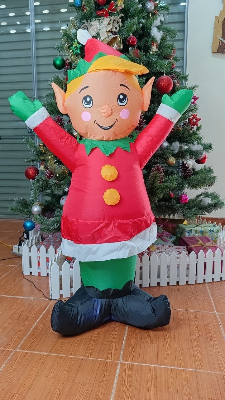 ODM OEM High quality Advertising Promotional Inflatable Christmas inflatable Santa Claus boy Christmas inflatable decoration