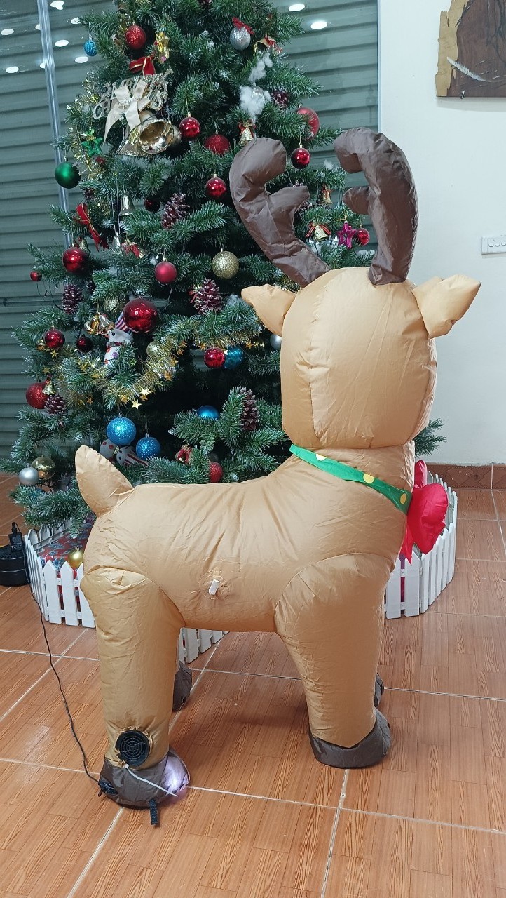 ODM OEM Manufacture in Vietnam Cute Reindeer Christmas advertising inflatable Christmas inflatable yard decoration