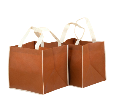 Good price Vietnam Manufacturer Customized Logo Tote Shopping Bag Non Woven Bags Heavy Duty Square Bottom (Brown) Non-Woven Bags