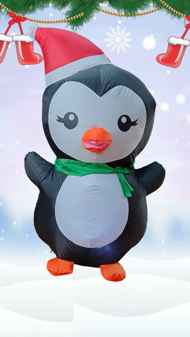 ODM OEM Manufacture in Vietnam 4ft penguin Christmas advertising inflatable Christmas inflatable yard decoration