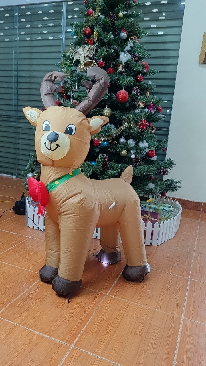 ODM OEM Manufacture in Vietnam Cute Reindeer Christmas advertising inflatable Christmas inflatable yard decoration