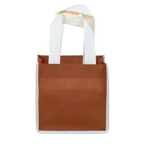 Good price Vietnam Manufacturer Customized Logo Tote Shopping Bag Non Woven Bags Heavy Duty Square Bottom (Brown) Non-Woven Bags