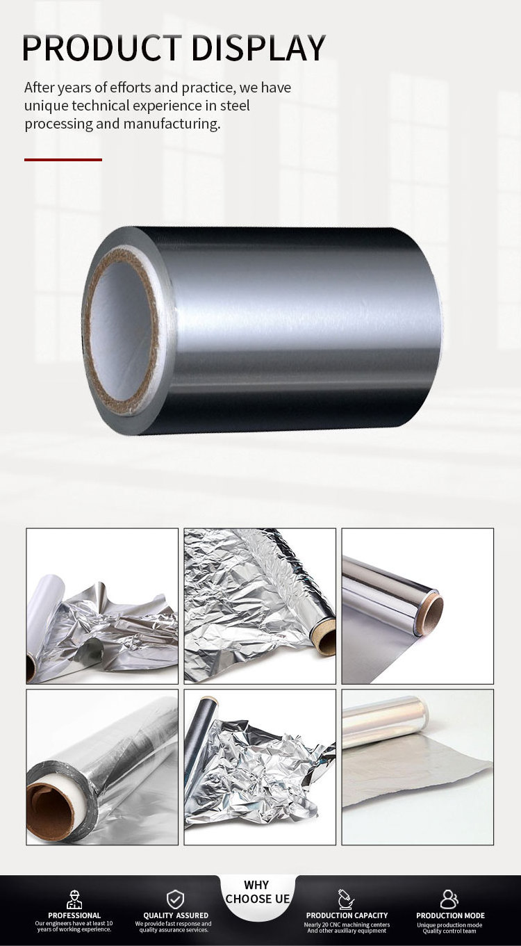 Manufacturer Wholesale Alu Food Grade Package Roll 8011 1235 1145 Aluminum Foil