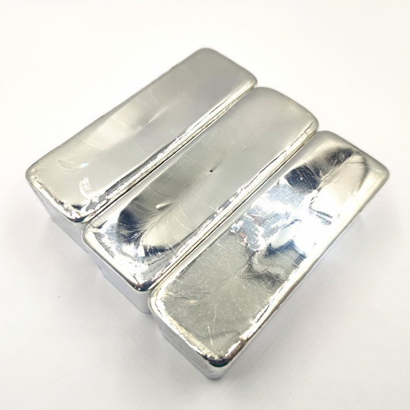 500g/PC Silver White Indium Ingot for Reducing Metal Melting Point