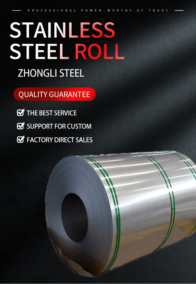 Cold Rolled 0.15-3.0mm Stainless Steel Coils Astm Aisi 201 304 316 430 904l 310s with 2b Ba Hl Mirror