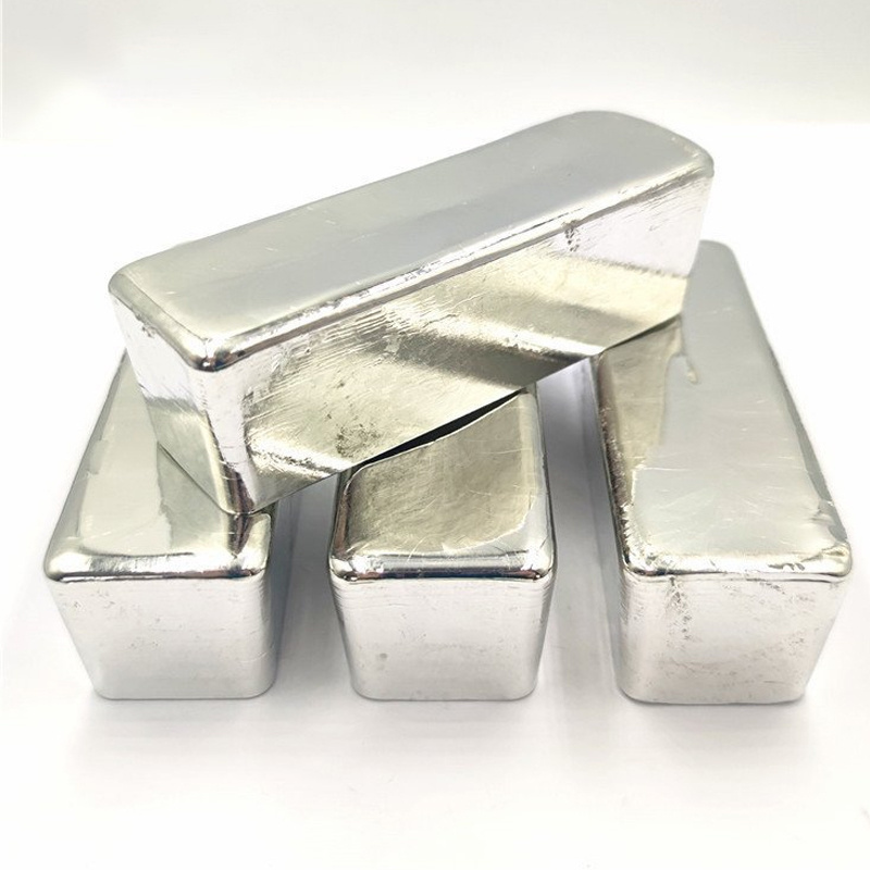 Indium Ingots Wholesale Price 1kg Indium Metal Bars Foil 99.995 4n5 Indium Ingots