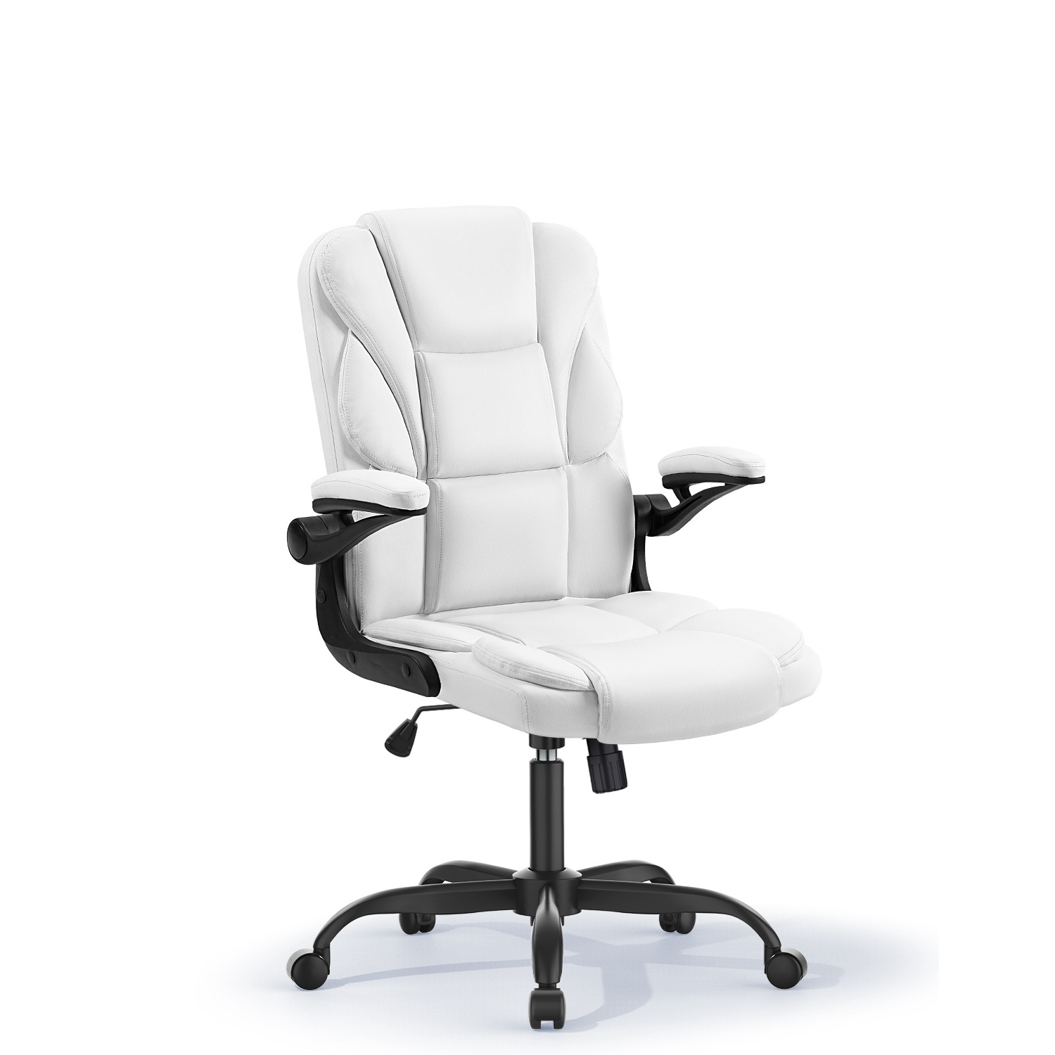 High Back Ergonomic Managerial Executive Chairs, Headrest and Lumbar Support Chairs with Wheels Armrest, Office Desk Chair