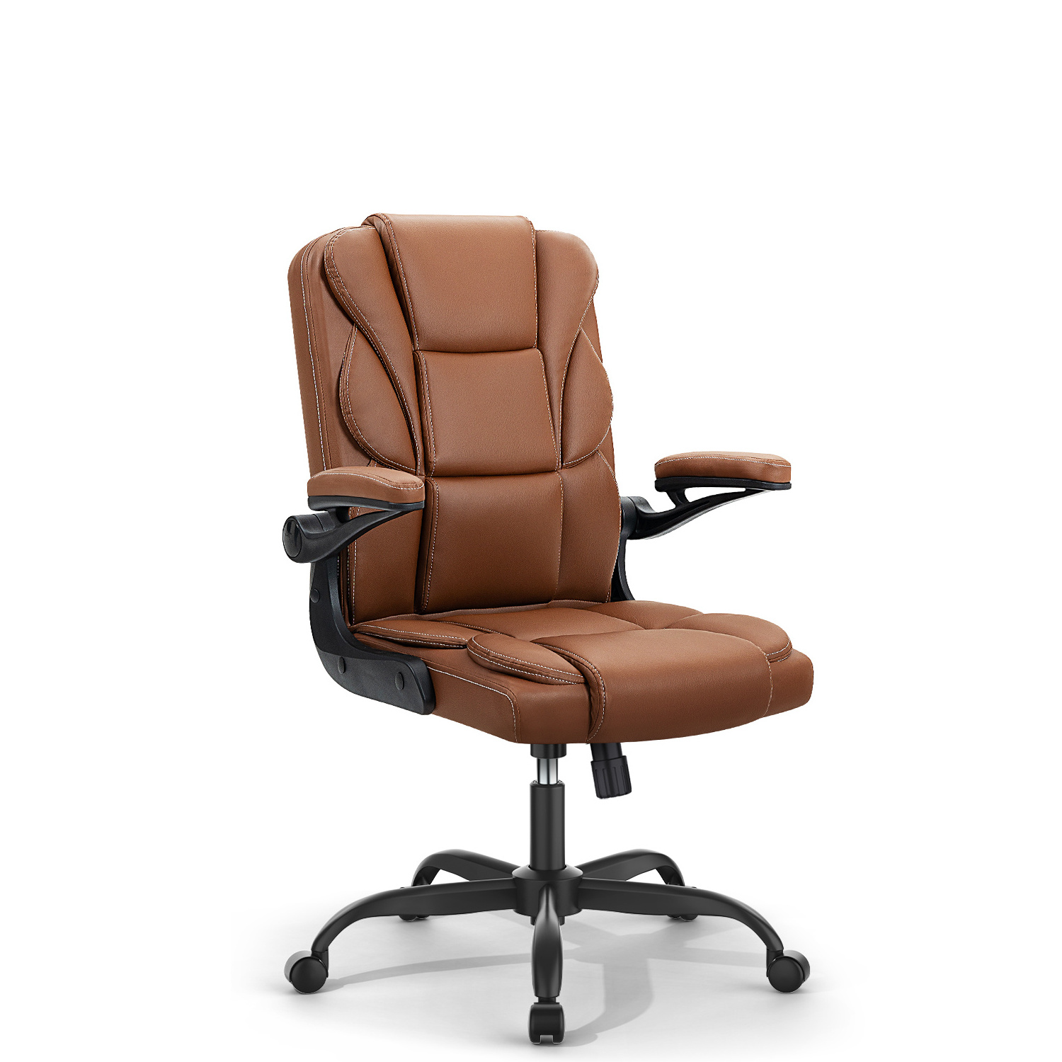 High Back Ergonomic Managerial Executive Chairs, Headrest and Lumbar Support Chairs with Wheels Armrest, Office Desk Chair