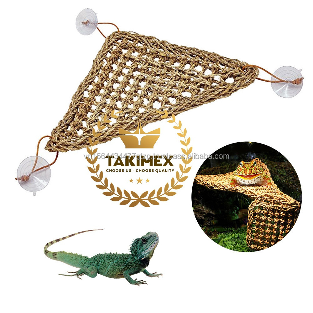 Best quality Lizard Lounger Corner Triangle made by Seagrass Fiber for Bearded Dragons Anoles Geckos Iguanas Reptiles in Vietnam