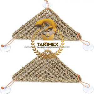 Best quality Lizard Lounger Corner Triangle made by Seagrass Fiber for Bearded Dragons Anoles Geckos Iguanas Reptiles in Vietnam