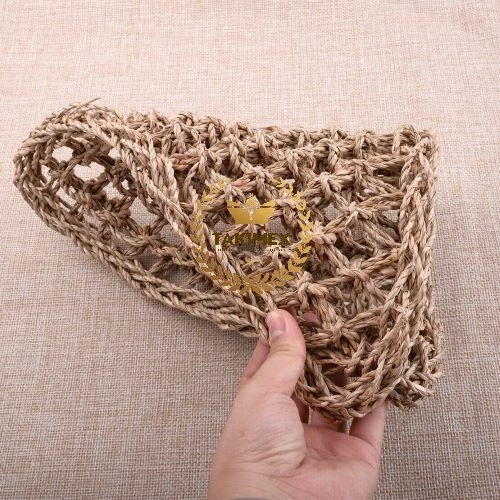 Natural Straw Weaving Hammock for Leopard Gecko Lizard Lounger Hammock Triangle Reptile Hammock