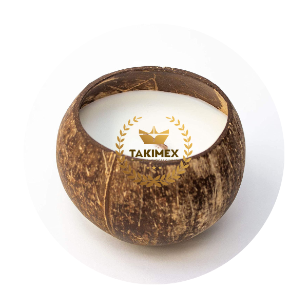 Wholesale Natural COCONUT SHELL CANDLE Coconut Bowl For Candle from Vietnam supplier with high quality